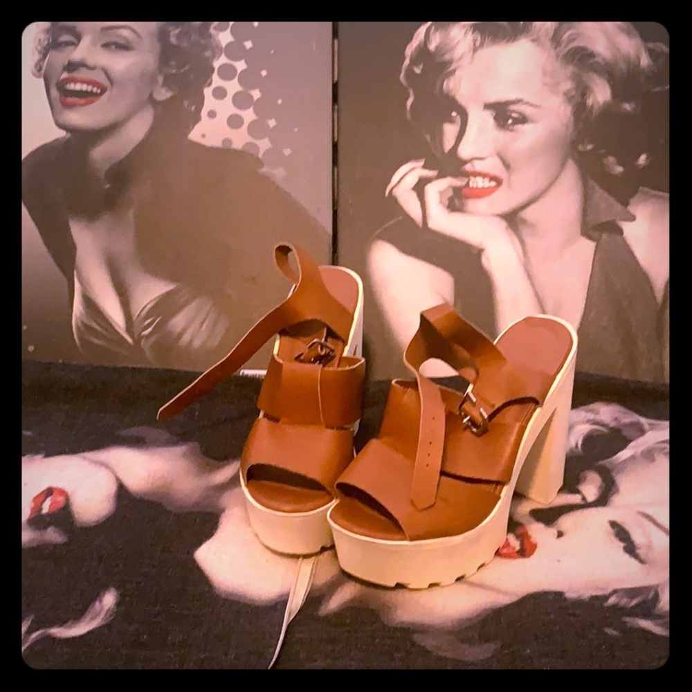 Badge & Brown Heels